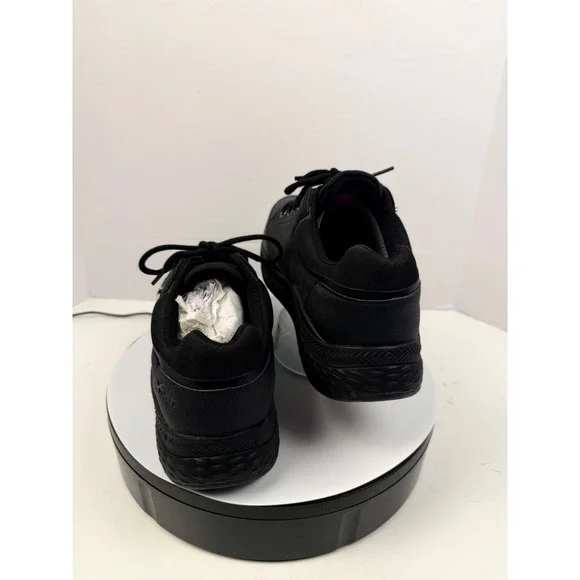 Xelero Men's Black Leather Arch Support Walking Performance Sneakers9 4E Wide